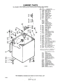 02 - Cabinet parts for Whirlpool Washer LWA7700W2 / from AppliancePartsPros.com