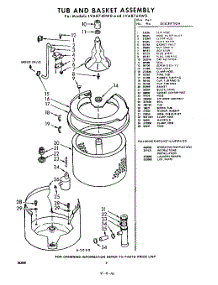 02 - Tub And Basket, Lit / Optional parts for Whirlpool Washer LVA8745W0 / from AppliancePartsPros.com