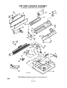 04 - Top And Console parts for Whirlpool Washer LVA8745W0 / from AppliancePartsPros.com