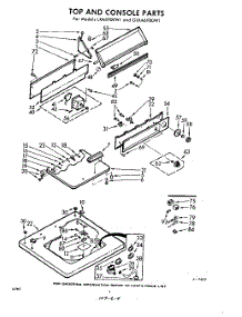 04 - Top And Console parts for Whirlpool Washer LXA6900W1 / from AppliancePartsPros.com