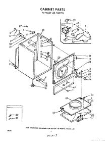 02 - Cabinet parts for Whirlpool Dryer LDE7500W0 / from AppliancePartsPros.com