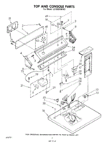 04 - Top And Console parts for Whirlpool Dryer LE7800XMW3 / from AppliancePartsPros.com