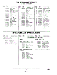 05 - Literature And Optional parts for Whirlpool Dryer LE7800XMW3 / from AppliancePartsPros.com