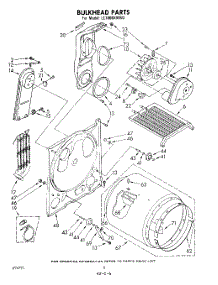 06 - Bulkhead parts for Whirlpool Dryer LE7800XMW3 / from AppliancePartsPros.com