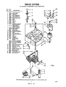 03 - Drive parts for Whirlpool Washer LVA8745W1 / from AppliancePartsPros.com