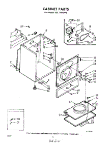 02 - Cabinet parts for Whirlpool Dryer LDE7800W0 / from AppliancePartsPros.com