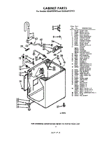 02 - Cabinet parts for Whirlpool Washer LXA6900W3 / from AppliancePartsPros.com