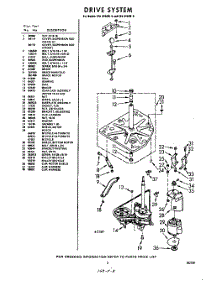 03 - Drive parts for Whirlpool Washer LVA8900W0 / from AppliancePartsPros.com