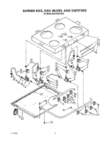 03 - Burner Box, Gas Valves, And Switches parts for Kitchenaid Cooktop KGCT305TAL2 / from AppliancePartsPros.com