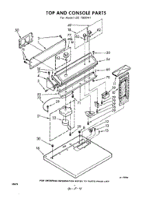 04 - Top And Console parts for Whirlpool Dryer LDE7800W1 / from AppliancePartsPros.com