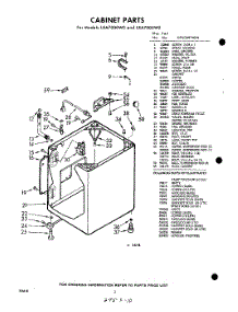 02 - Cabinet parts for Whirlpool Washer LXA7000W0 / from AppliancePartsPros.com