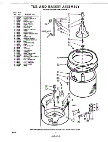 02 - Tub And Basket parts for Whirlpool Washer LVA8905W0 / from AppliancePartsPros.com