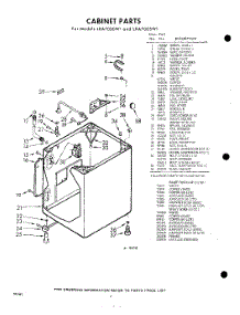 02 - Cabinet parts for Whirlpool Washer LXA7000W1 / from AppliancePartsPros.com