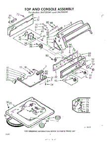 04 - Top And Console parts for Whirlpool Washer LXA7000W1 / from AppliancePartsPros.com
