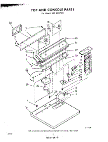 04 - Top And Console parts for Whirlpool Dryer LDE8000W0 / from AppliancePartsPros.com
