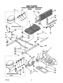 06 - Unit parts for Kitchenaid Refrigerator KTRC22KAAL00 / from AppliancePartsPros.com