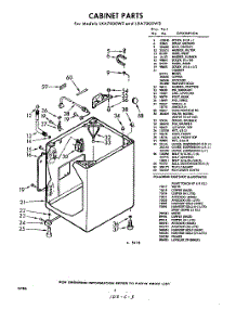 02 - Cabinet parts for Whirlpool Washer LXA7000W3 / from AppliancePartsPros.com