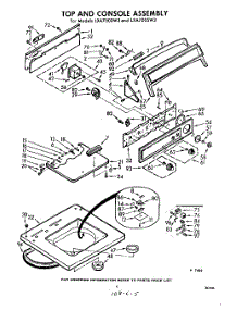 04 - Top And Console parts for Whirlpool Washer LXA7000W3 / from AppliancePartsPros.com