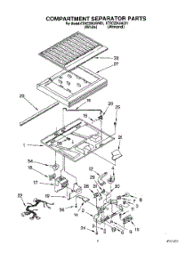 03 - Compartment Separator parts for Kitchenaid Refrigerator KTRC22KAAL01 / from AppliancePartsPros.com