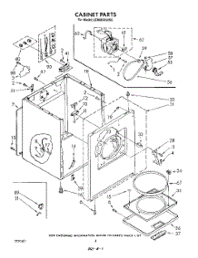 03 - Section parts for Whirlpool Dryer LE8600XWN0 / from AppliancePartsPros.com