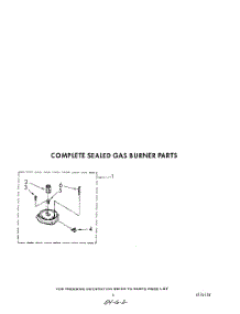 04 - Complete Sealed Gas Burner parts for Kitchenaid Cooktop KGCT305TBL1 / from AppliancePartsPros.com