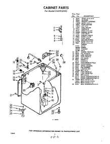 02 - Cabinet parts for Whirlpool Washer LVA9900W0 / from AppliancePartsPros.com