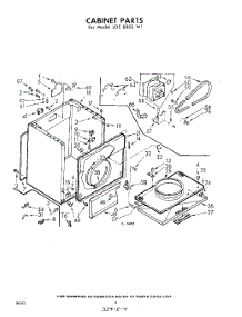 04 - Cabinet parts for Whirlpool Dryer LDE8800W1 / from AppliancePartsPros.com