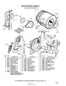 06 - Bulkhead parts for Whirlpool Dryer LDE8800W1 / from AppliancePartsPros.com
