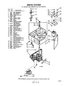 03 - Drive parts for Whirlpool Washer LXA7000W5 / from AppliancePartsPros.com