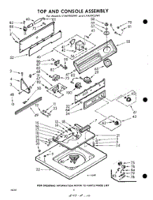 04 - Top And Console parts for Whirlpool Washer LVA9900W1 / from AppliancePartsPros.com