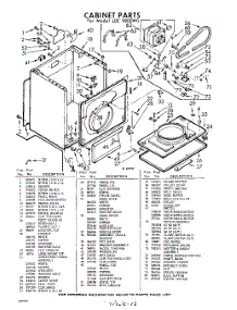 04 - Cabinet parts for Whirlpool Dryer LDE9800W0 / from AppliancePartsPros.com