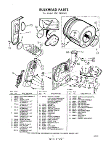 05 - Bulkhead parts for Whirlpool Dryer LDE9800W0 / from AppliancePartsPros.com