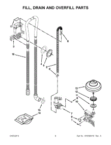 04 - Fill, Drain And Overfill Parts parts for Kitchenaid Dishwasher KUDC10IXWH8 / from AppliancePartsPros.com
