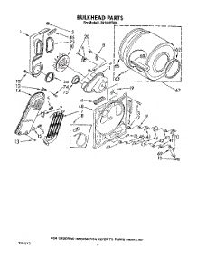 04 - Section parts for Whirlpool Dryer LE9100XTN0 / from AppliancePartsPros.com