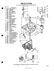 03 - Drive parts for Whirlpool Washer LXA7005W0 / from AppliancePartsPros.com