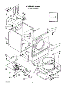 02 - Section parts for Whirlpool Dryer LE9100XTN1 / from AppliancePartsPros.com