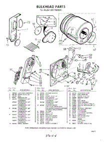 06 - Bulkhead parts for Whirlpool Dryer LDE9800W1 / from AppliancePartsPros.com