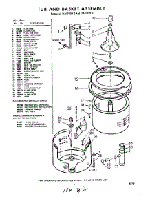 03 - Tub And Basket , Lit / Optional parts for Whirlpool Washer LVA9920W0 / from AppliancePartsPros.com