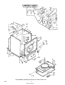 04 - Cabinet parts for Whirlpool Dryer LDE9800W2 / from AppliancePartsPros.com