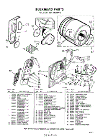 06 - Bulkhead parts for Whirlpool Dryer LDE9800W2 / from AppliancePartsPros.com