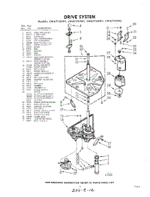 03 - Drive parts for Whirlpool Washer LWA7705W1 / from AppliancePartsPros.com