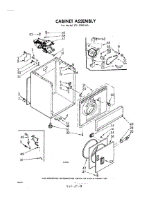 04 - Cabinet parts for Whirlpool Dryer LDI3001W0 / from AppliancePartsPros.com