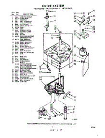 03 - Drive parts for Whirlpool Washer LXA7005W3 / from AppliancePartsPros.com
