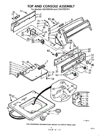04 - Top And Console parts for Whirlpool Washer LXA7005W4 / from AppliancePartsPros.com