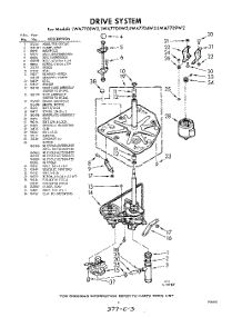 03 - Drive parts for Whirlpool Washer LWA7705W2 / from AppliancePartsPros.com