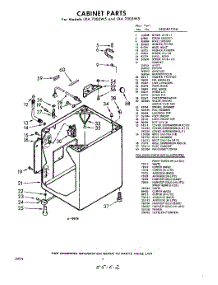 02 - Cabinet parts for Whirlpool Washer LXA7005W5 / from AppliancePartsPros.com