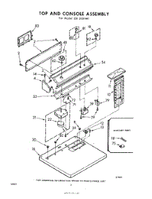 02 - Top And Console parts for Whirlpool Dryer LDI5521W1 / from AppliancePartsPros.com