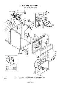 04 - Cabinet parts for Whirlpool Dryer LDI5521W1 / from AppliancePartsPros.com