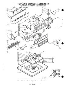 04 - Top And Console parts for Whirlpool Washer LVA9925W1 / from AppliancePartsPros.com