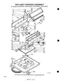 04 - Top And Console parts for Whirlpool Washer LWA7705W7 / from AppliancePartsPros.com